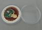 Una moneta personale San Francisco da 3/4 di pollice, bordo del taglio del diamante con l'imballaggio di plastica della scatola di moneta