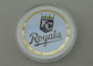 I Royals del KC hanno personalizzato le monete da ottone timbrato con il bordo del taglio del diamante e a 2.0 pollici