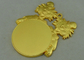 80 millimetri 3D muoiono medaglie della colata del pagliaccio per il carnevale, in lega di zinco con doratura nebbiosa