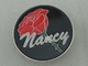 Pin d'ottone a 1.5 pollici morbido del risvolto dello smalto di Nancy con nichelatura