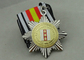 Due toni che placcano le medaglie del nastro per i militari della Russia, 3D in lega di zinco con smalto molle
